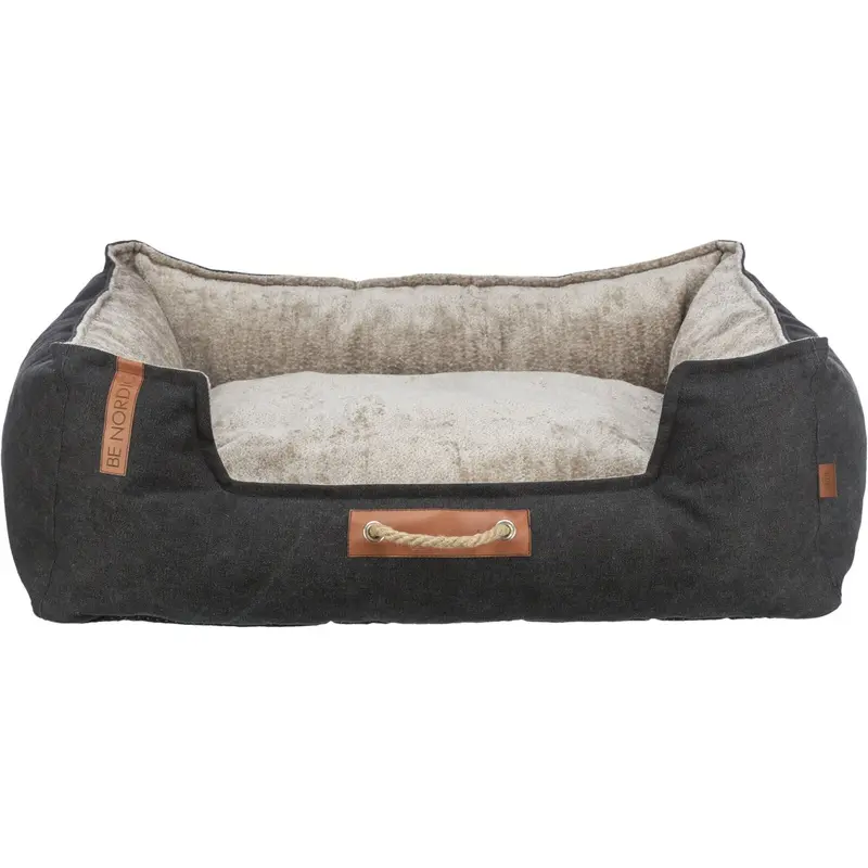 Trixie BE NORDIC Fhr bed, square, 80 ? 60 cm, black/sand
