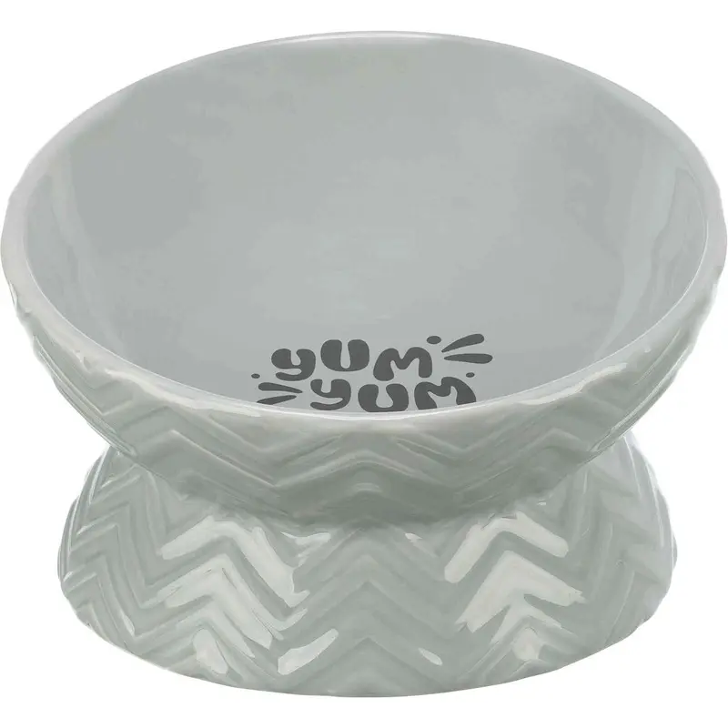 Trixie Bowl, elevated, ceramic, 0.35 l/diam. 17 cm, grey