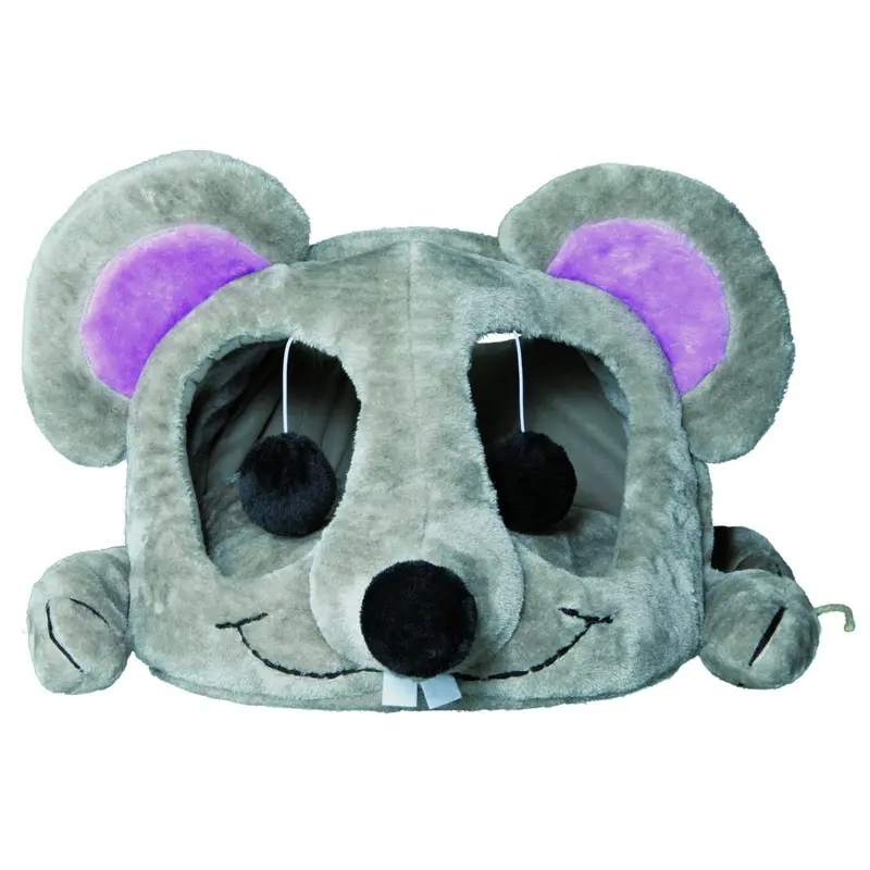 Trixie Junior Lukas cuddly cave, 35 x 33 x 65 cm, light grey/grey