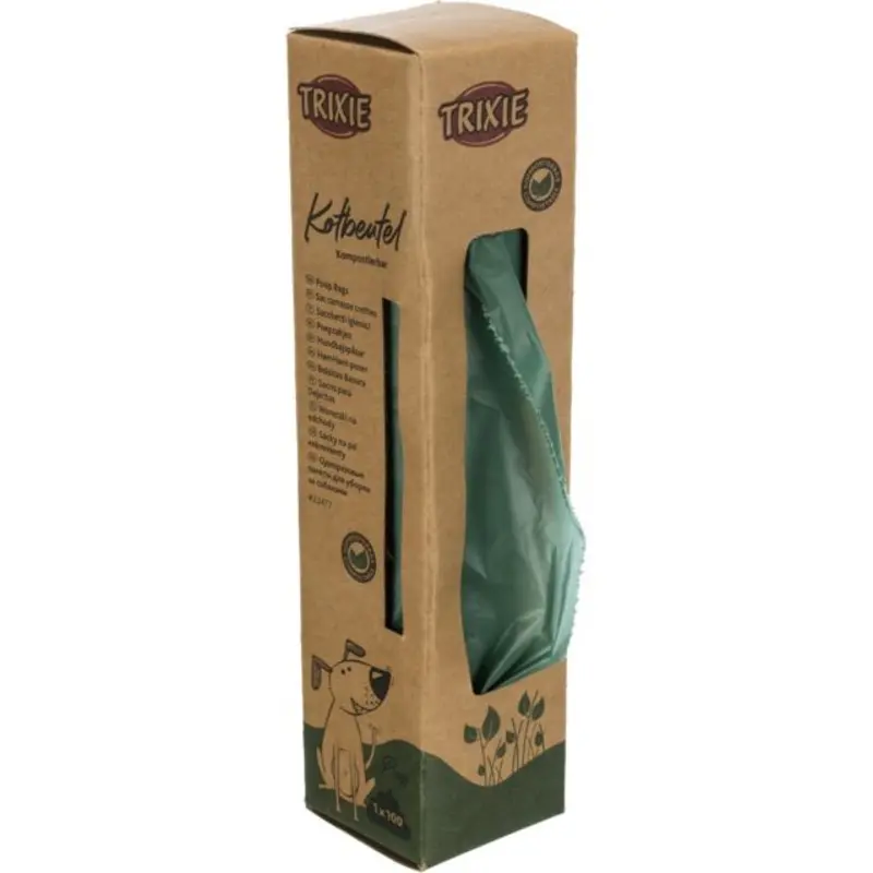 Trixie Dog poop bags, compostable, 100 bags, forest