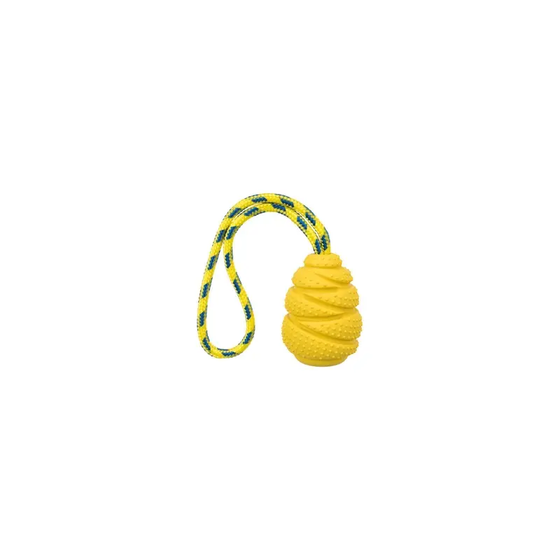 Trixie Sporting jumper on a rope, natural rubber, 9 cm/30 cm