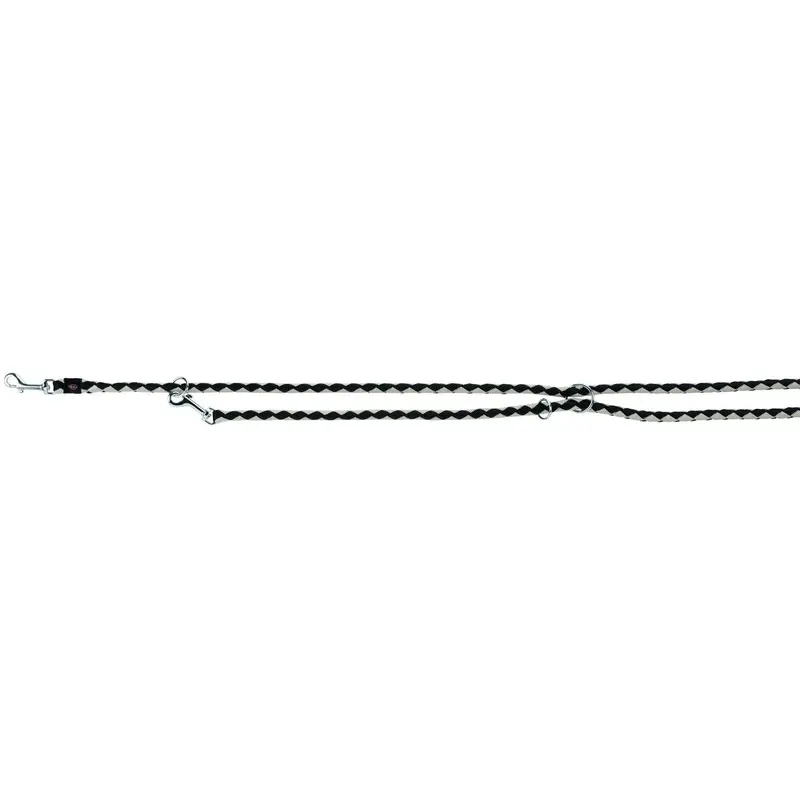 Trixie Cavo adjustable lead, S-M: 2.00 m/.diam12 mm, black/graphite