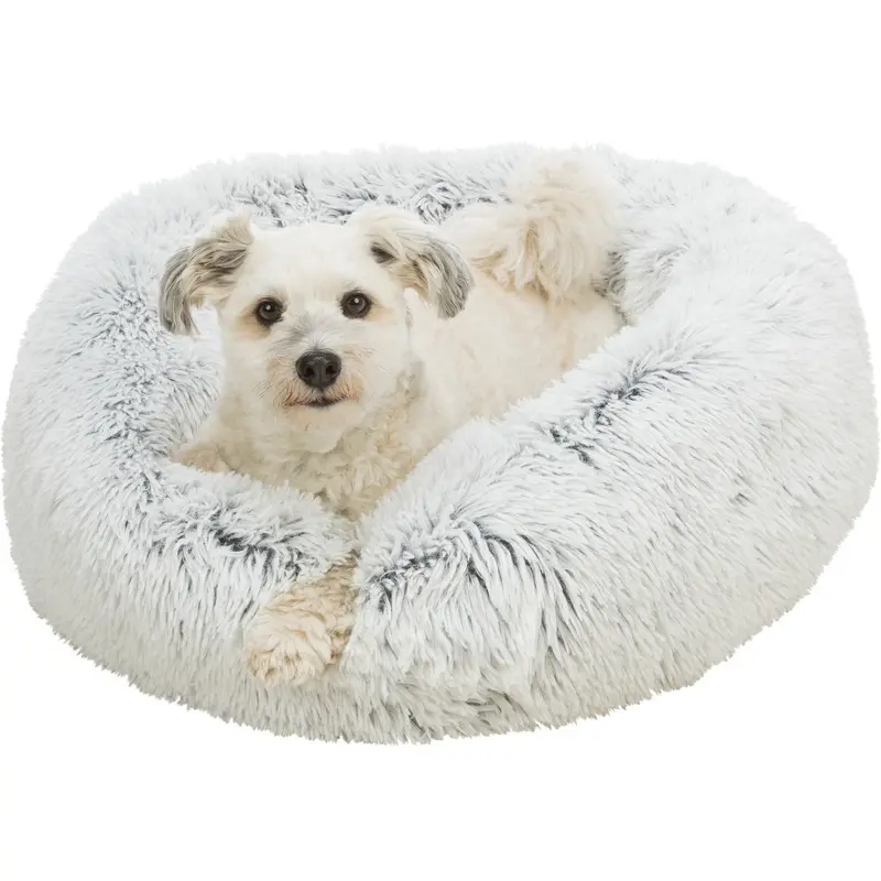 Trixie Harvey bed round, diam. 80 cm, white-black
