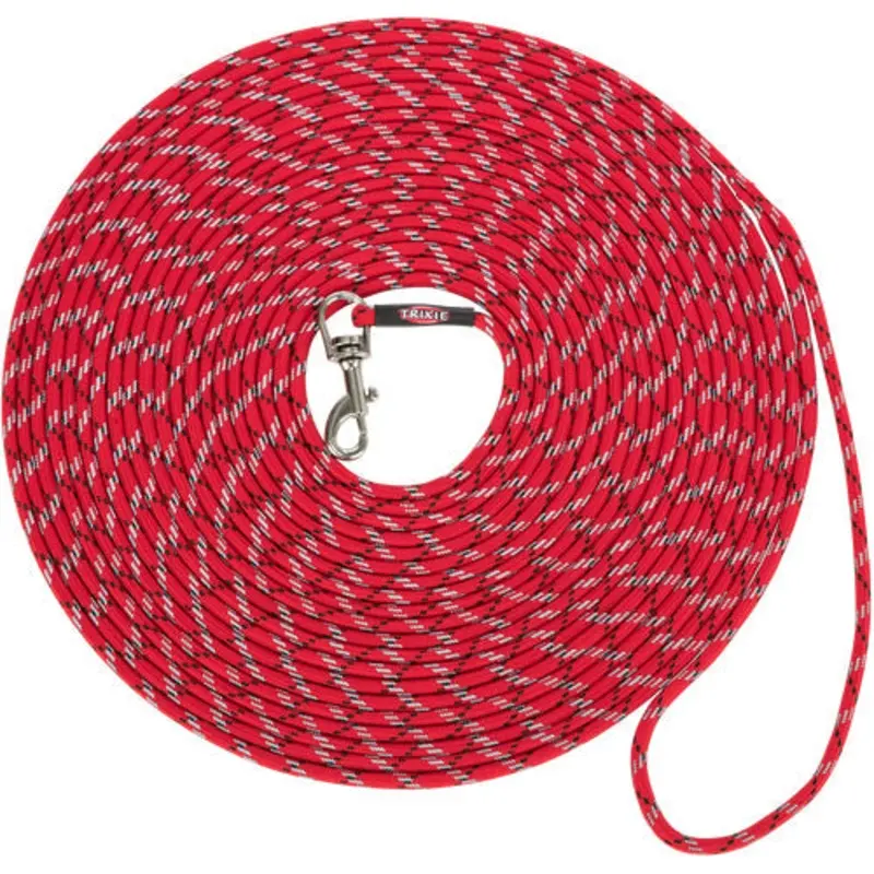 Trixie Junior puppy tracking leash, XXS??XS: 8 m/ 4 mm, red