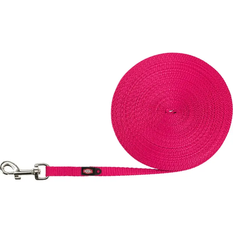 Trixie Tracking leash, extra light, XSS: 10 m/10 mm, fuchsia