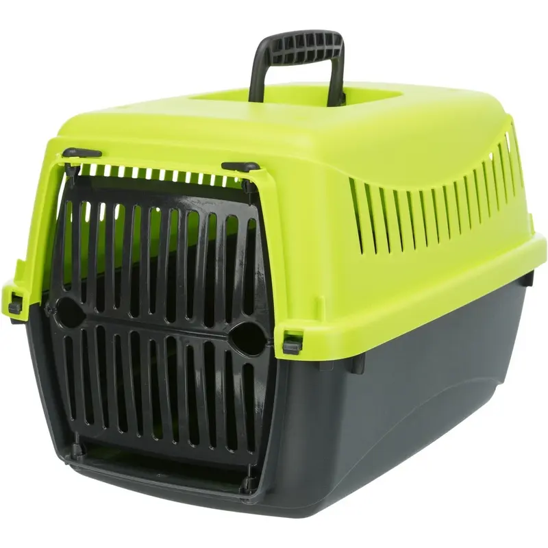 Trixie Capri XXS transport box, XS: 26 x 25 x 39 cm, anthracite/green