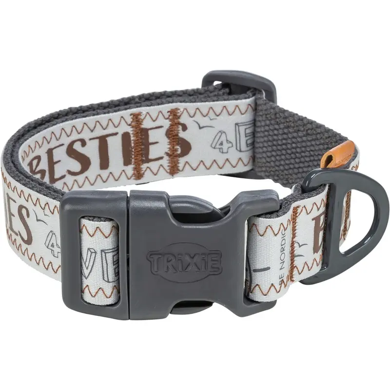 Trixie BE NORDIC collar, extra wide, SM: 3245 cm/30 mm, grey