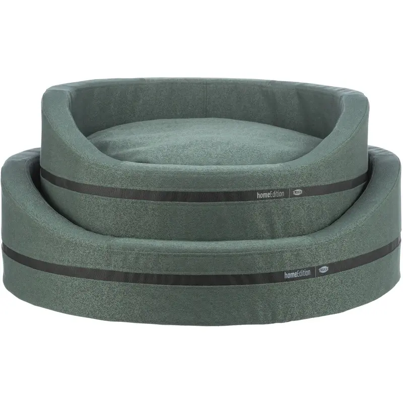 Trixie CityStyle bed, oval, 80 x 65 cm, dark green