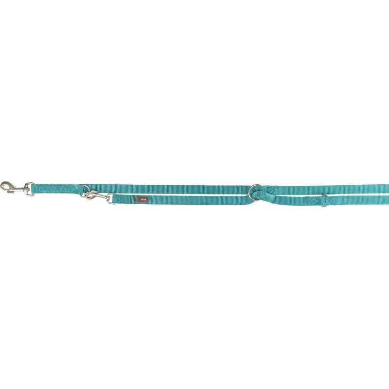 Trixie Premium adjustable lead, ML: 2.00 m/20 mm, aqua