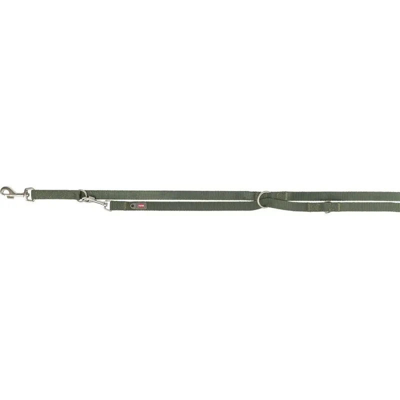 Trixie Premium adjustable lead, ML: 2.00 m/20 mm, olive green