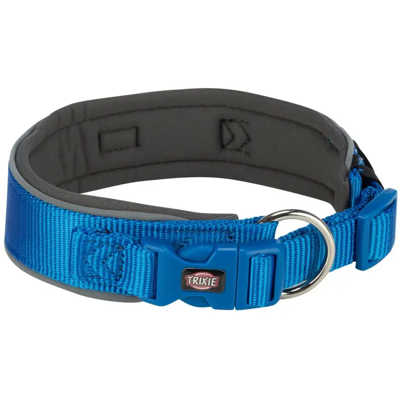 Trixie Premium collar, extra wide, XS??S: 27??35 cm/25 mm, royal blue/graphite