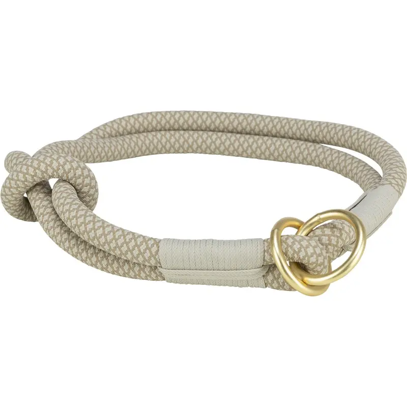Trixie Soft Rope semi-choke, XS: 25 cm/diam 6 mm, light grey