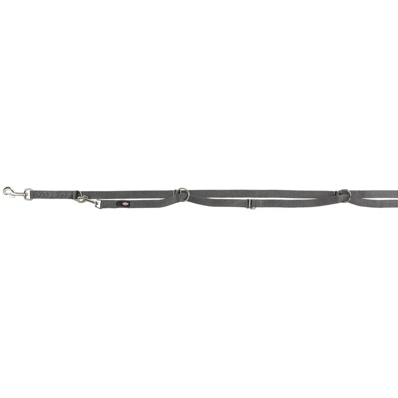 Trixie Premium adjustable leash, M-L: 2.00 m/20 mm, graphite