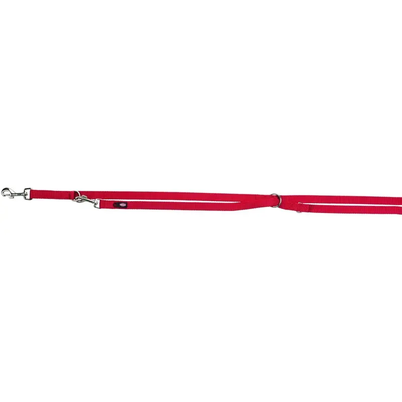 Trixie Premium adjustable leash, M-L: 2.00 m/20 mm, red