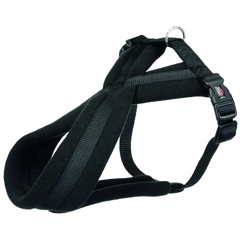 Trixie Premium touring harness, S-M: 40-70 cm/20 mm, black