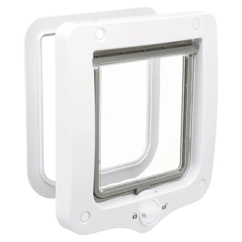 Trixie 2-Way cat flap, 20 x 22 cm, white
