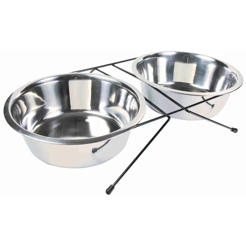 Trixie Eat on Feet bowl set, 2 x 2.8 l/diam. 24 cm