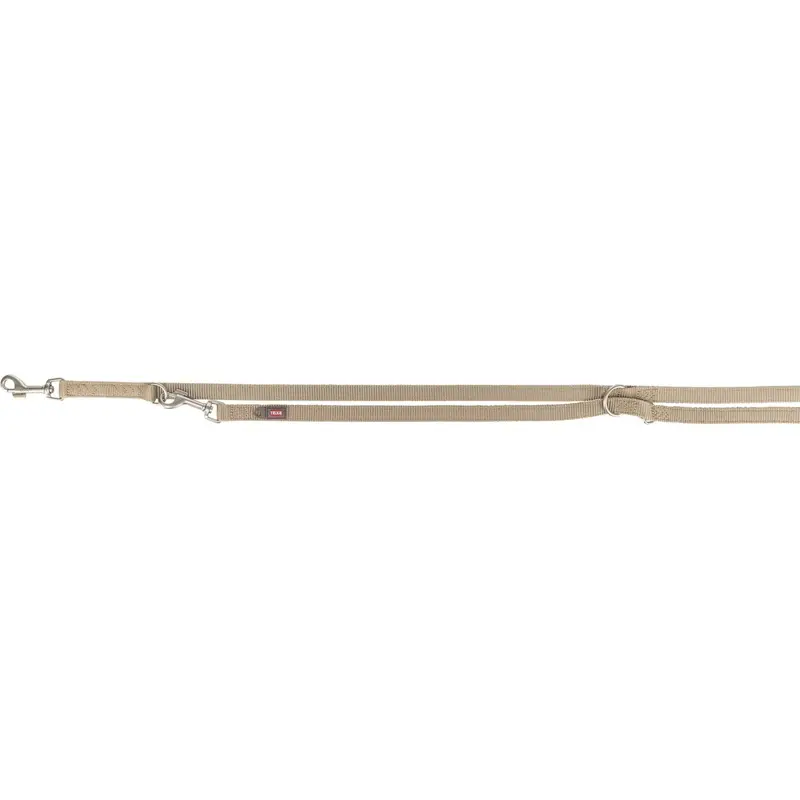 Trixie Premium adjustable lead, double-layered, XSS: 2.00 m/15 mm, sand