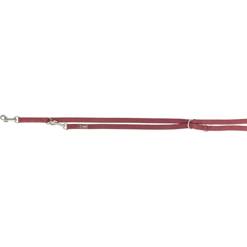 Trixie Premium adjustable lead, double-layered, XSS: 2.00 m/15 mm, sangria