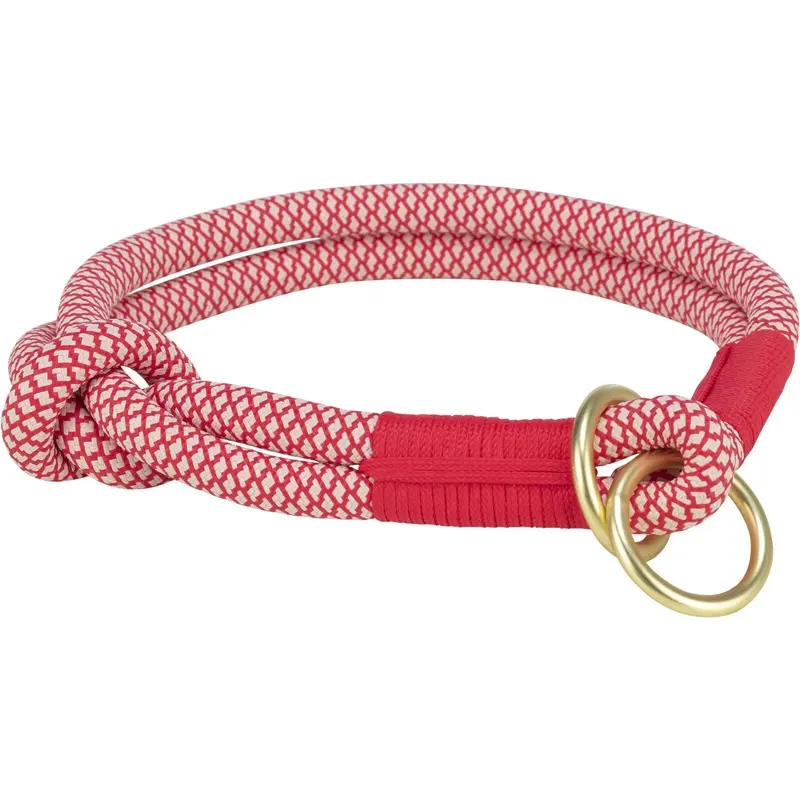 Trixie Soft Rope semi-choke, XS-S: 30 cmx 10 mm, red/cream