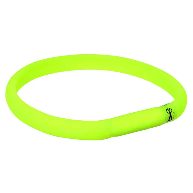Trixie Flash light band USB, M-L: 50 cm/18 mm, green