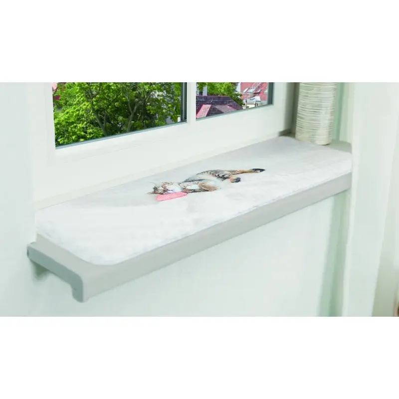 Trixie Nani lying mat for Windowsills, 90 x 28 cm, grey