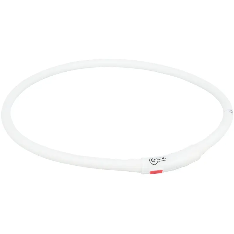 Trixie Flash light ring USB silicone, XS-XL: 70 cm/ 10 mm, multi coloured