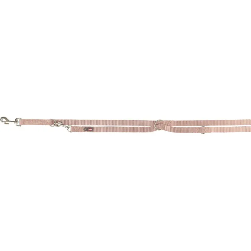 Trixie Premium adjustable lead, LXL: 2.00 m/25 mm, blush