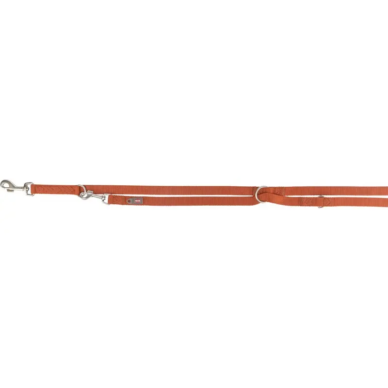 Trixie Premium adjustable lead, LXL: 2.00 m/25 mm, rust