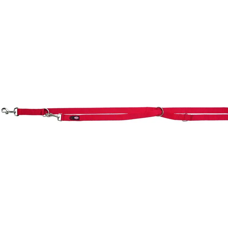 Trixie Premium adjustable leash, L-XL: 2.00 m/25 mm, red