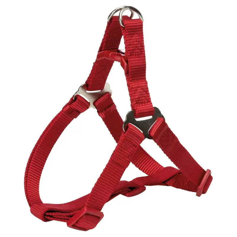 Trixie Premium One Touch harness, XL: 80-100 cm/25 mm, red