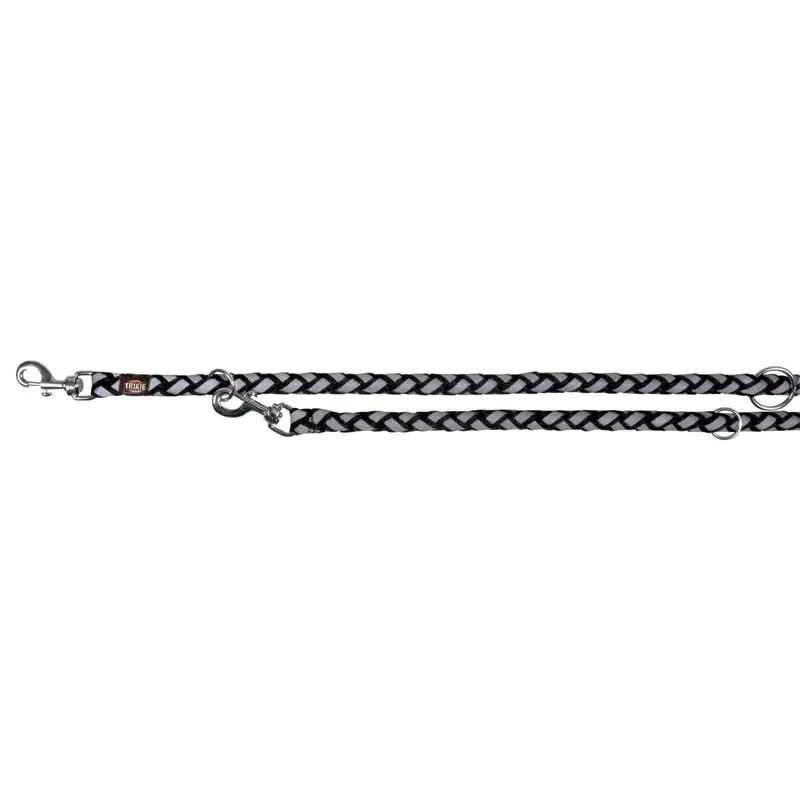 Trixie Cavo Reflect adjustable leash, L??XL: 2.00 m/ 18 mm, black