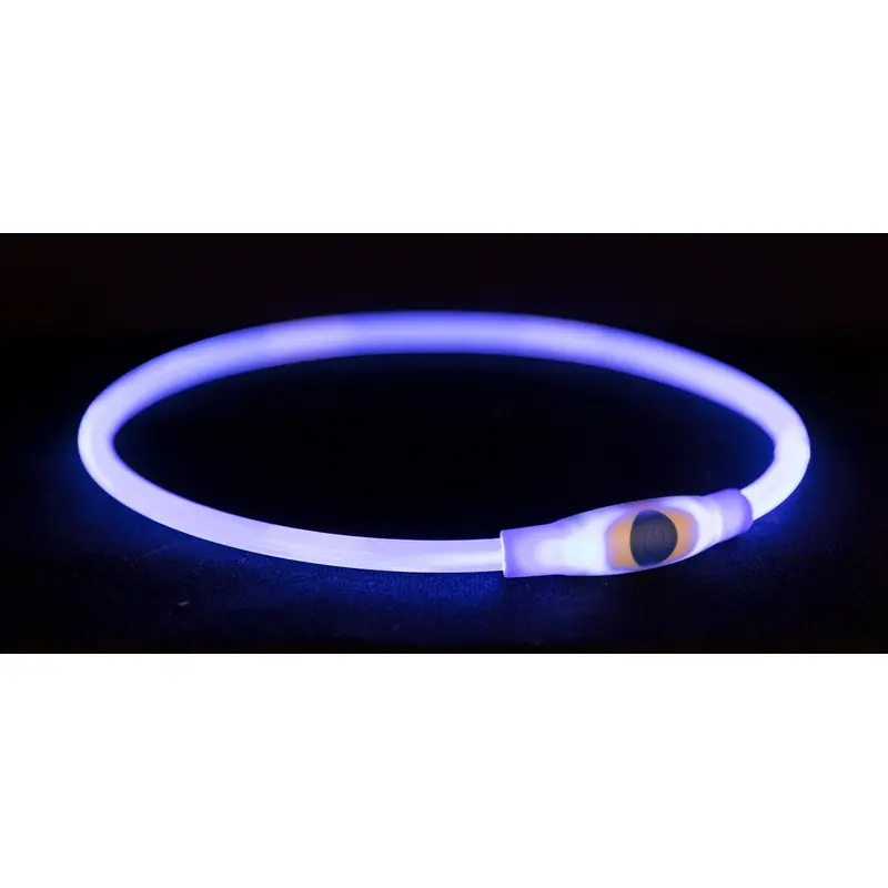 Trixie Flash light ring USB, L??XL: 65 cm/ 8 mm, blue