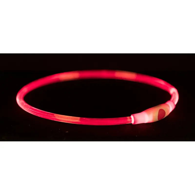 Trixie Flash light ring USB, L??XL: 65 cm/ 8 mm, red