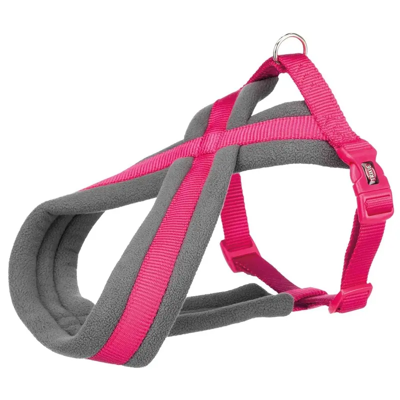 Trixie Premium touring harness, L: 60-100 cm/25 mm, fuchsia