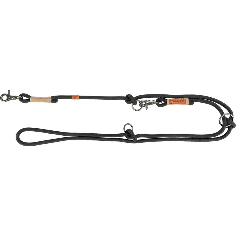 Trixie BE NORDIC adjustable lead, L??XL: 2.00 m/ 13 mm, black/sand