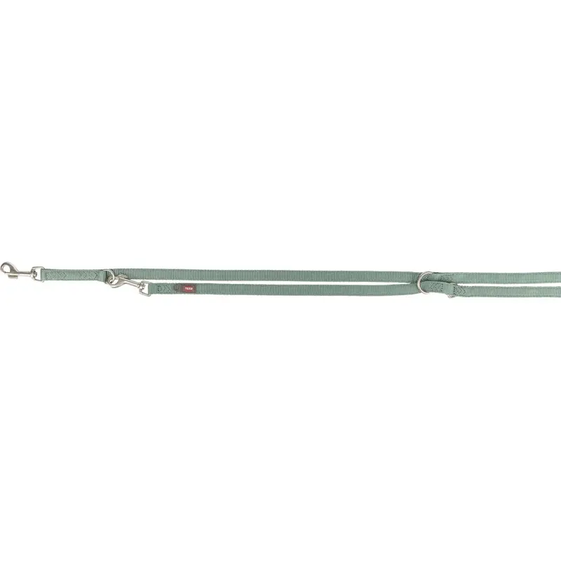 Trixie Premium adjustable lead, double-layered, ML: 2.00 m/20 mm, sage