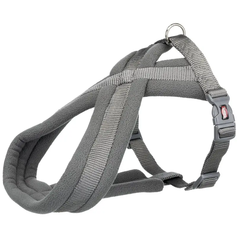 Trixie Premium touring harness, L-XL: 70-110 cm/25 mm, graphite