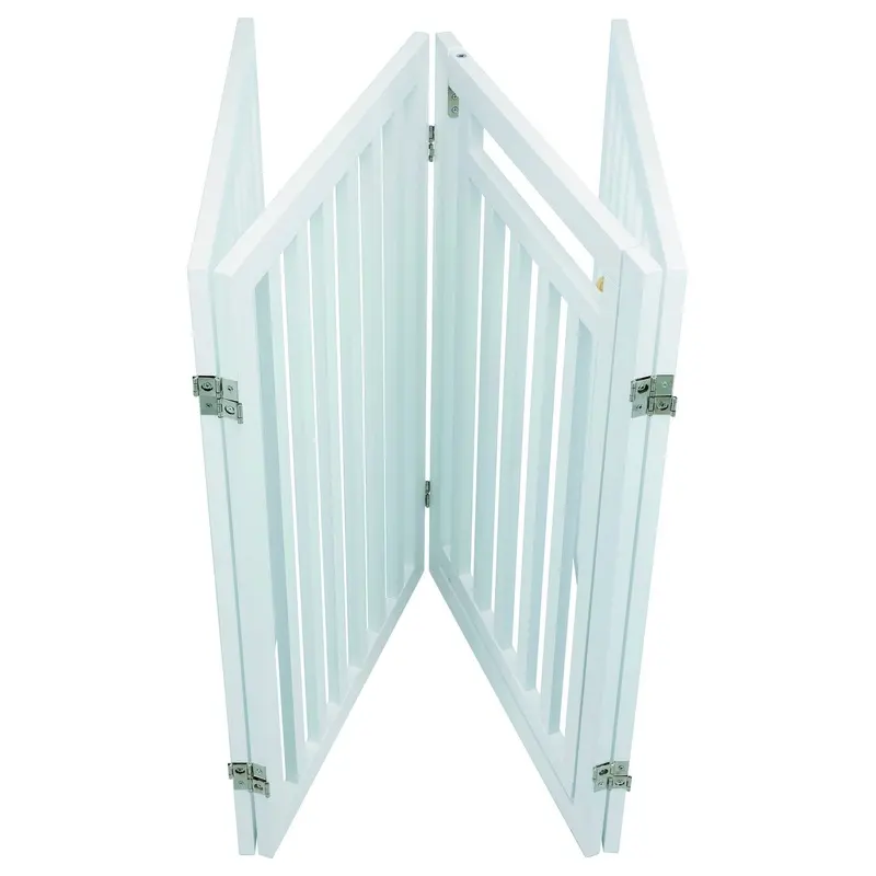 Trixie Barrier, with door, 60-160 x 81 cm, white