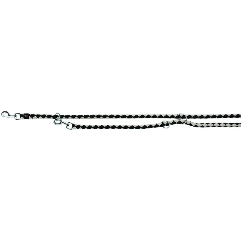Trixie Cavo adjustable lead, L-XL: 2.00 m/diam 18 mm, black/graphite
