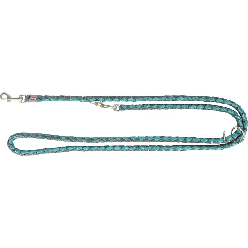 Trixie Cavo adjustable lead, LXL: 2.00 m/diam 18 mm, aqua/graphite