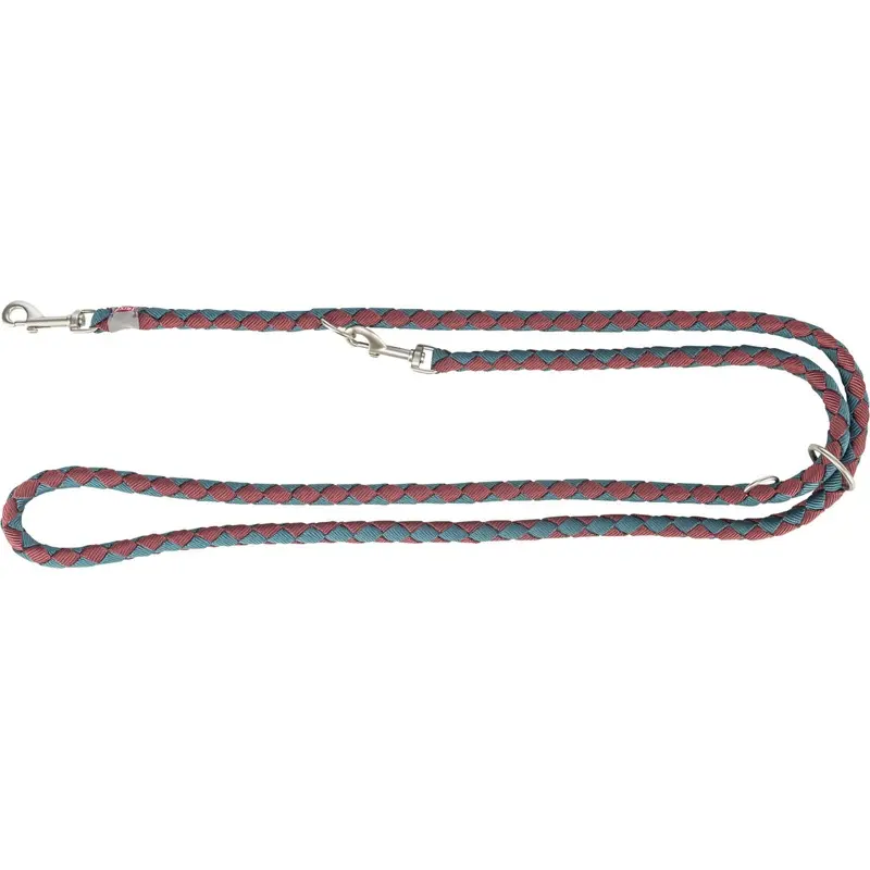 Trixie Cavo adjustable lead, LXL: 2.00 m/diam 18 mm, sangria/petrol