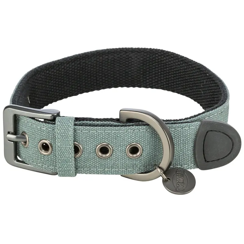 Trixie CityStyle Collar, extra wide, cotton, ML: 4047 cm/30 mm, sage