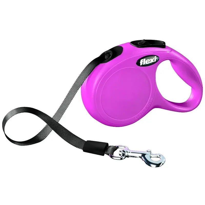 Trixie flexi New CLASSIC, tape leash, XS: 3 m, pink