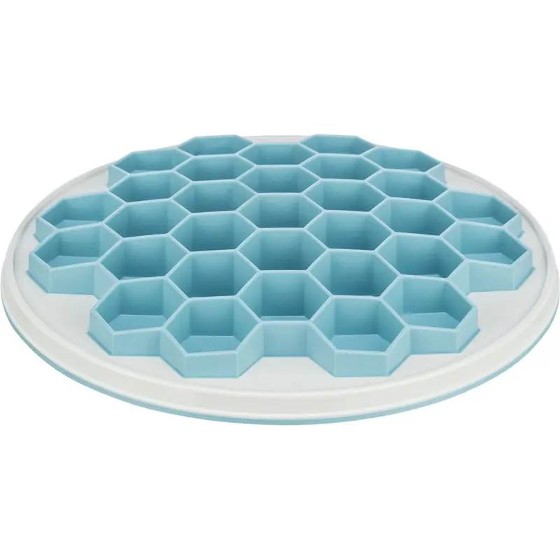 Trixie Hive Slow Feeding plate plastic/TRP/TPE, 30 cm, grey/blue