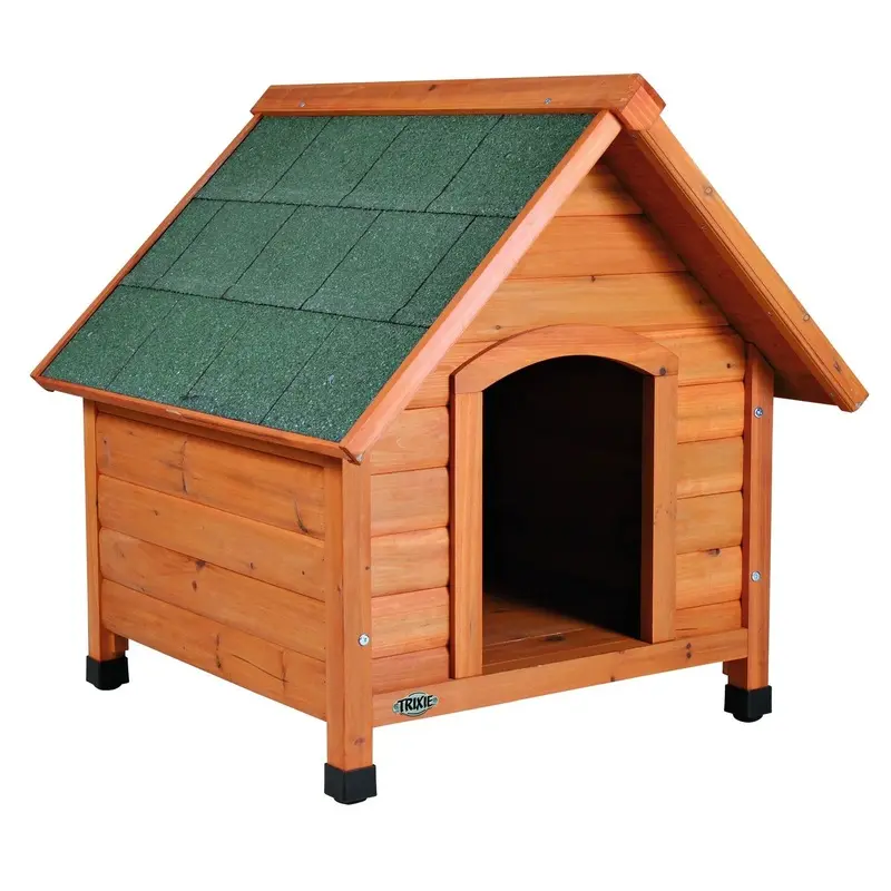 Trixie natura dog kennel with saddle roof, M: 77 x 82 x 88 cm, tan