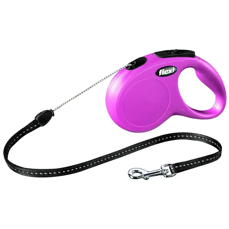 Trixie flexi New CLASSIC, cord leash, S: 5 m, pink