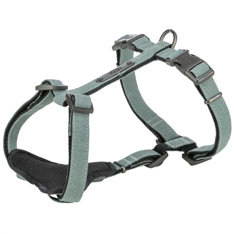 Trixie CityStyle H-harness, cotton, SM: 4260 cm/15 mm, sage