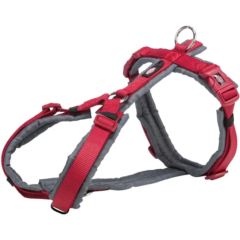 Trixie Premium trekking harness, XSS: 3238 cm/13 mm, red/graphite