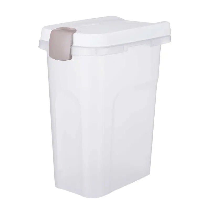 Trixie Feed Barrel, 15 l/22 x 41 x 33 cm, transparent/white